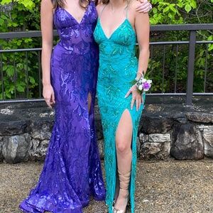 Ava Pressley Purple Prom Dress
